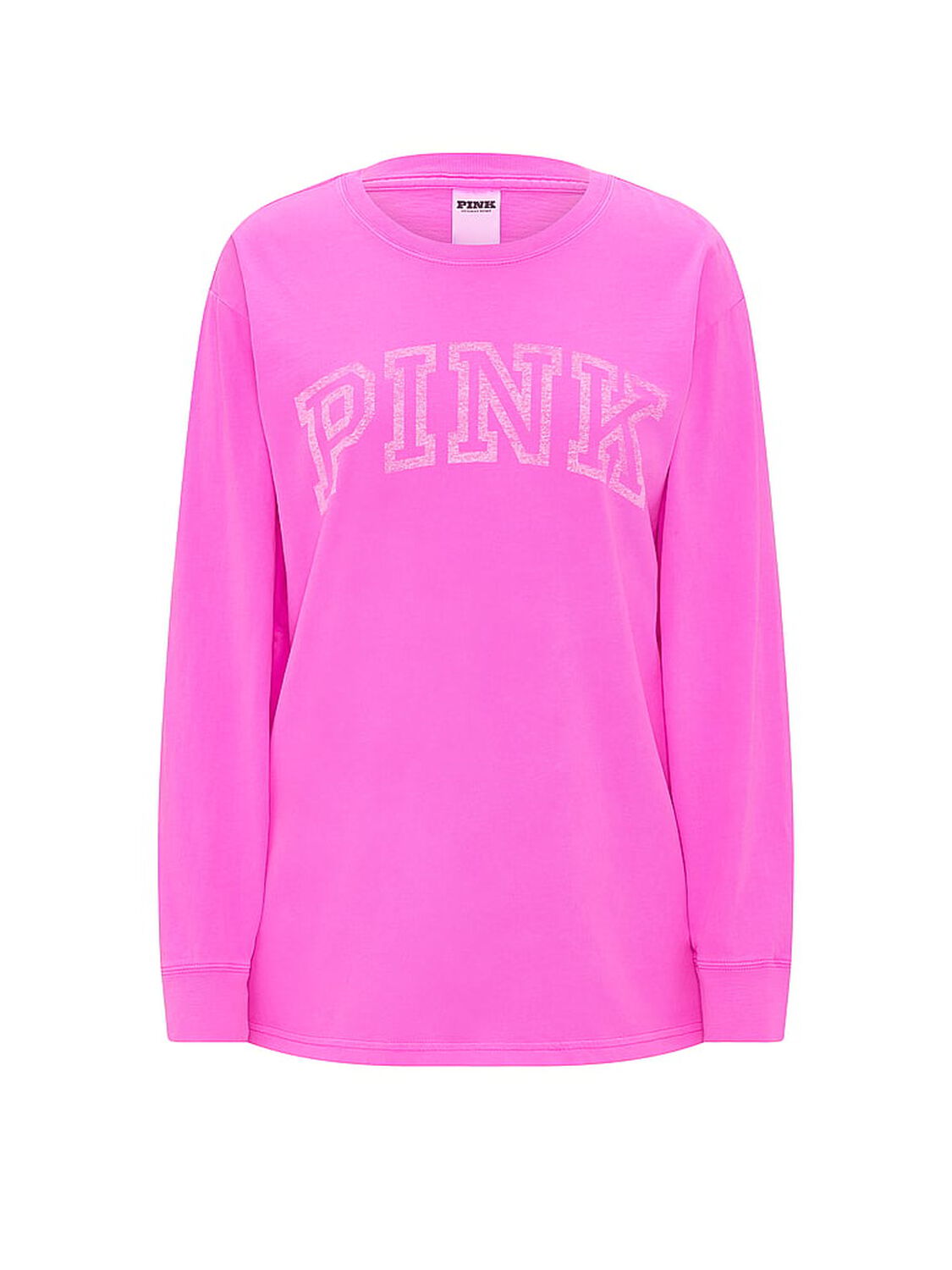pink Pink Campus Cotton&trade; Long-Sleeve Tee Pink Berry 3 of 3 