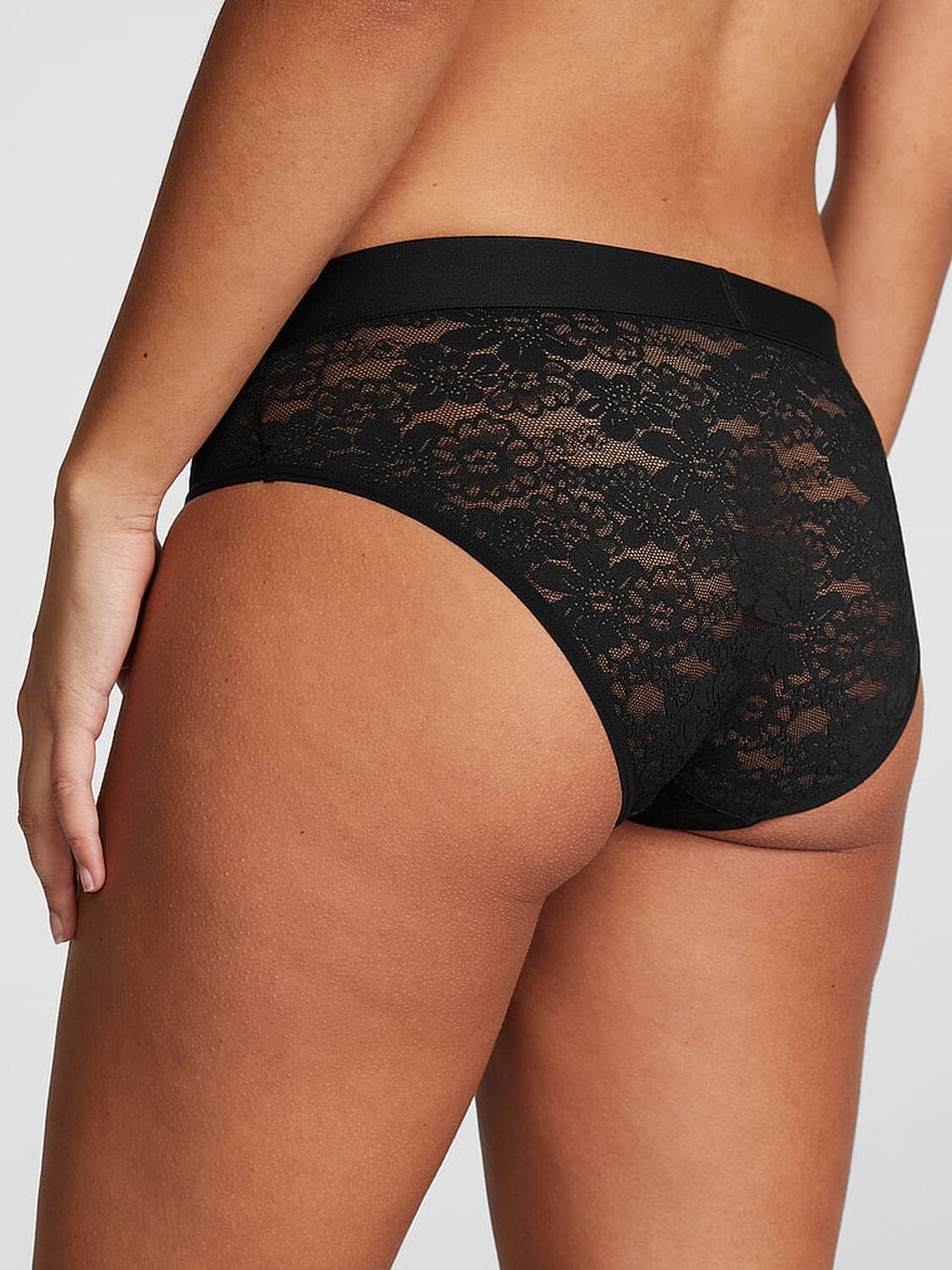 pink Pink Wink Logo Hiphugger Panty Pure Black 2 of 3 