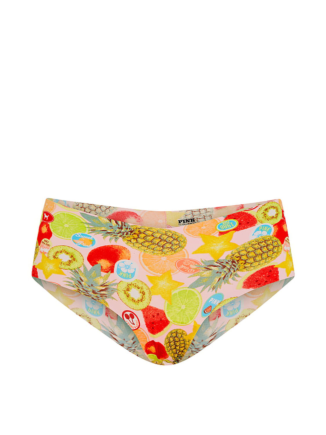 pink Pink No-Show Cheeky Panty Boardwalk Pink Fruit Print 3 of 3 