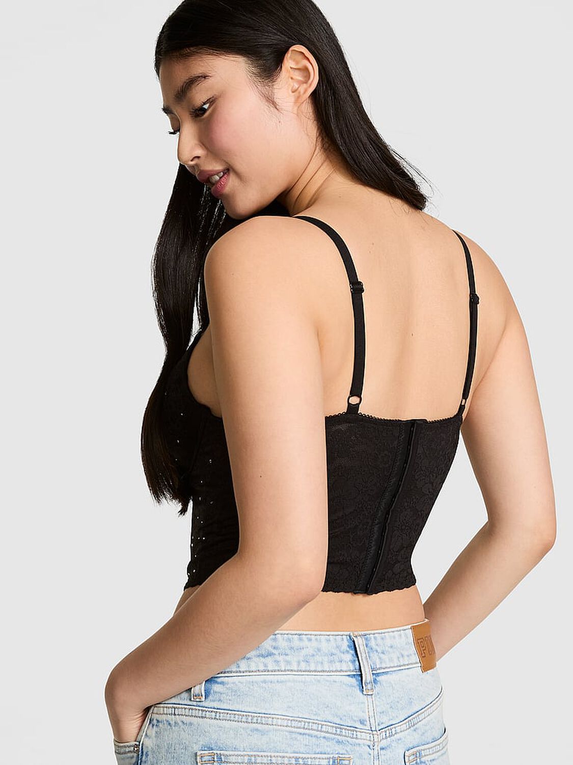 vs Pink PINK Wink&trade; Lightly Lined Scoop Corset Top 2 of 3 