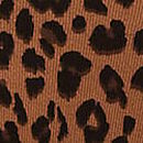No-Show Cotton Thong Panty, Caramel Leopard, swatch