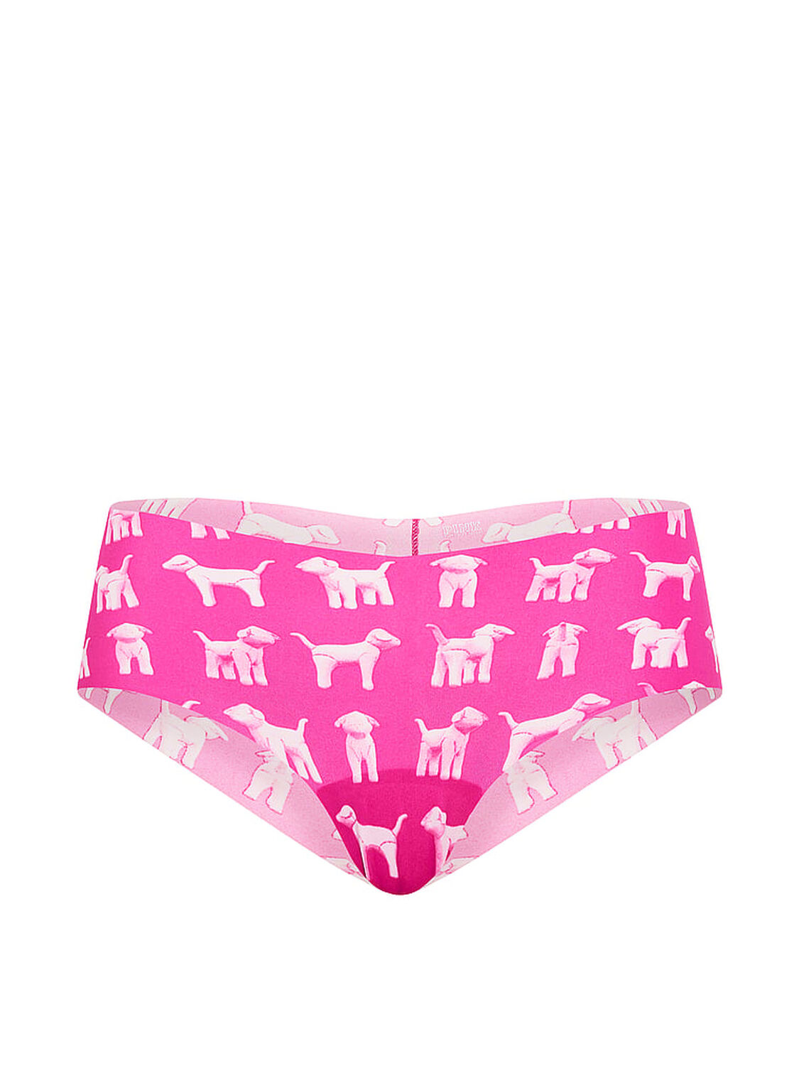 pink Pink No-Show Cheeky Panty Pink Fire Dog Print 3 of 3 