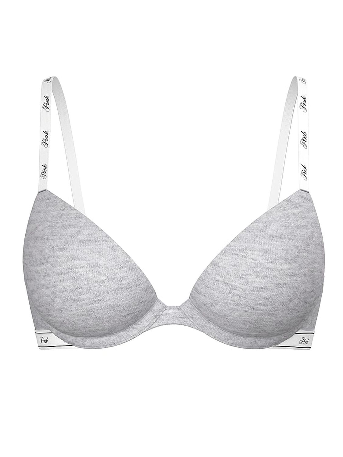pink Pink Wear Everywhere Wear Everywhere Super Push-Up Bra Medium Heather Grey 3 of 3 