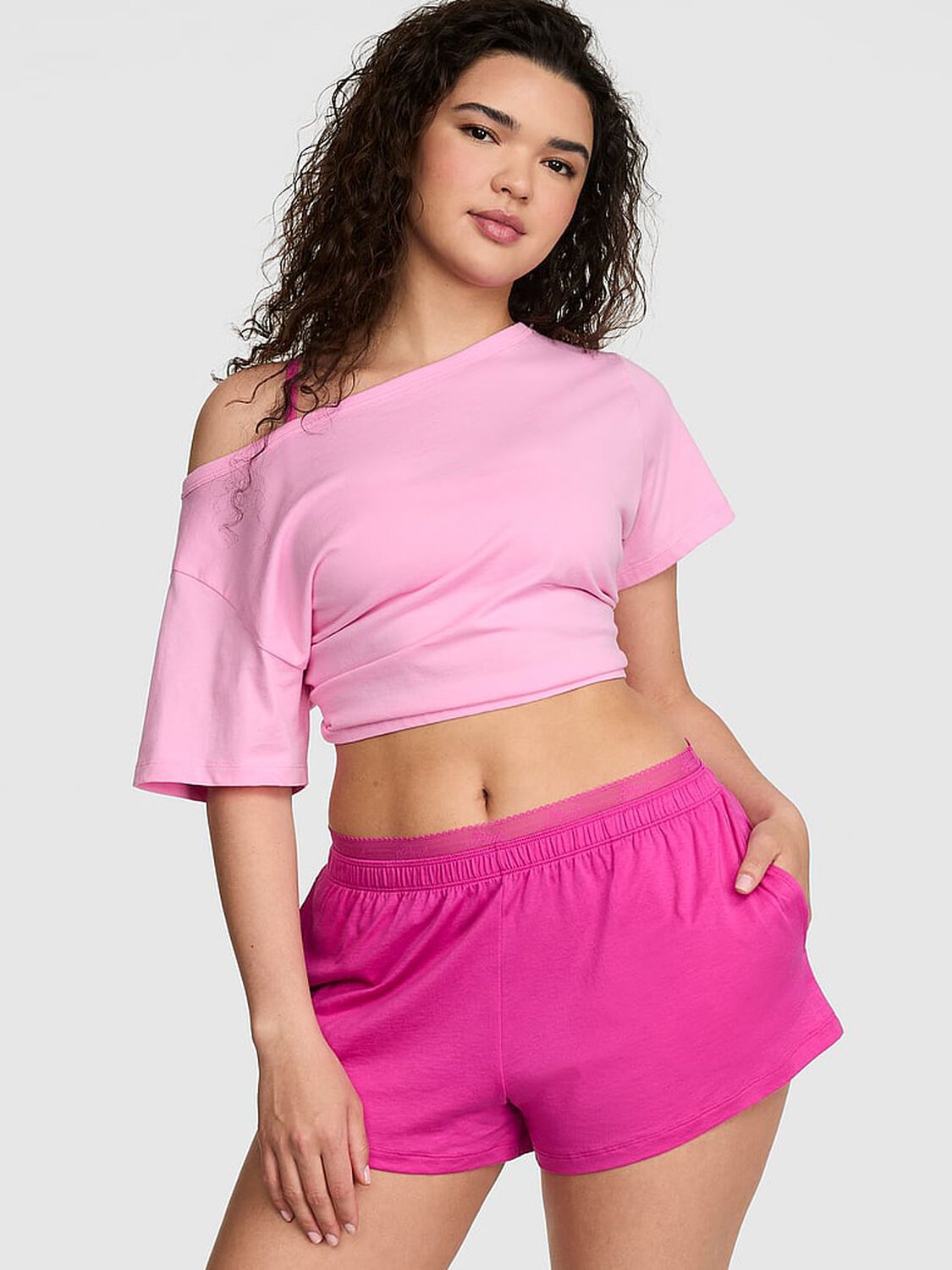 pink Pink Light as Air Jersey Shorts Pink Fire 1 of 2 