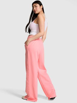 Campus Fleece&trade; Wide-Leg Split-Hem Sweatpants