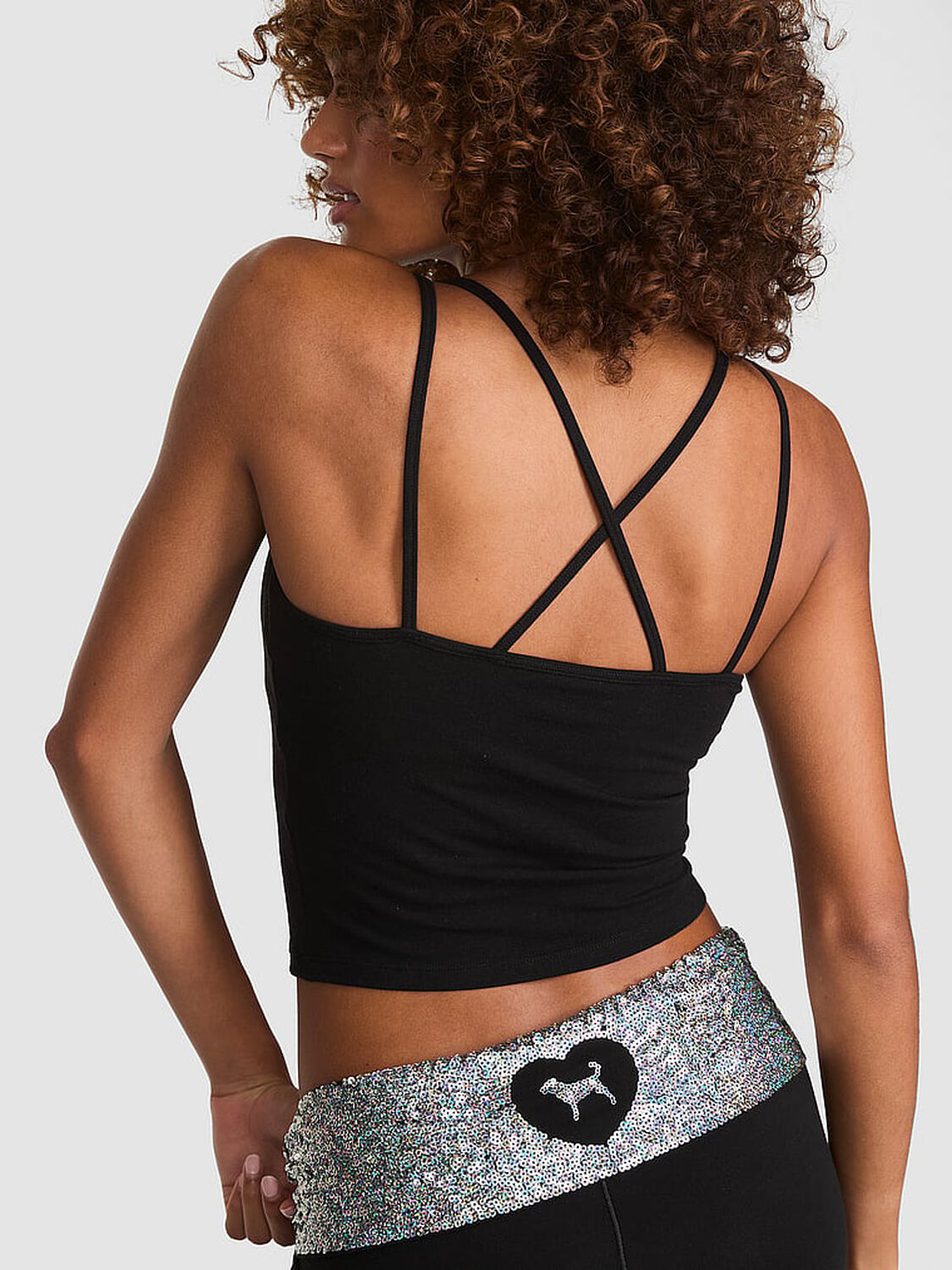 pink Pink All-Day Cotton&trade; Strappy Tank Top 2 of 2 