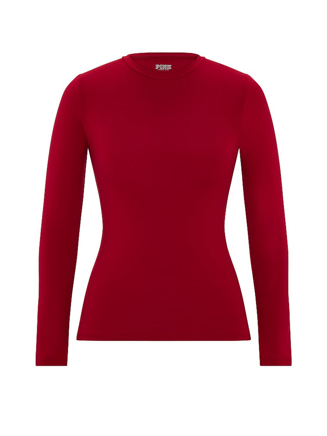 pink Pink PINK Base Stretch&trade; Long-Sleeve Tee Red Lacquer 3 of 3 