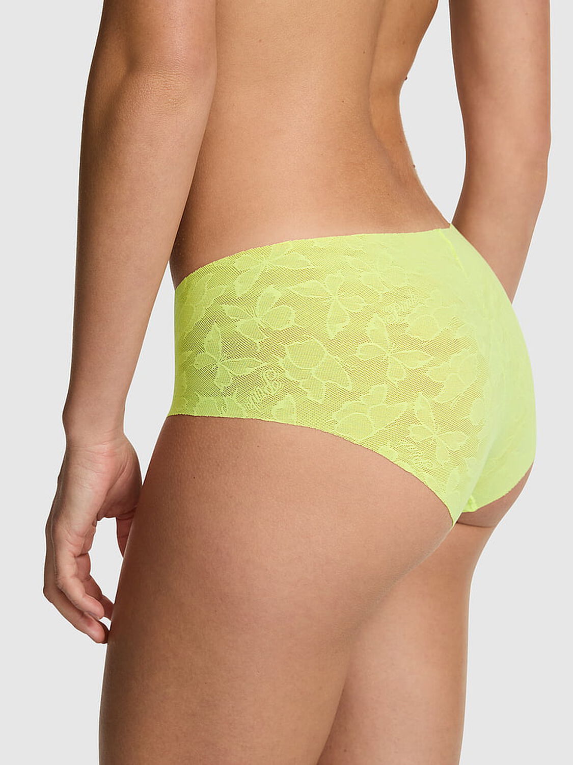 pink Pink No-Show Hiphugger Panty Lime Citron 2 of 3 