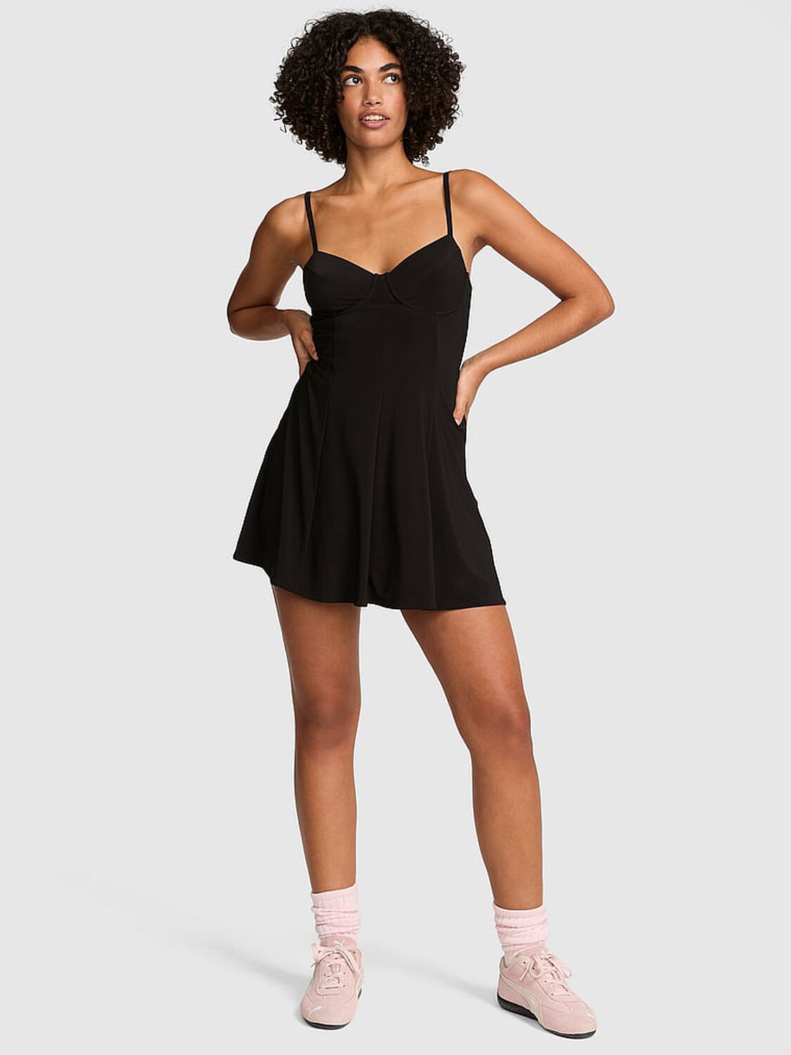 vs Pink Night-Out Stretchy Knit Corset Dress 1 of 3 