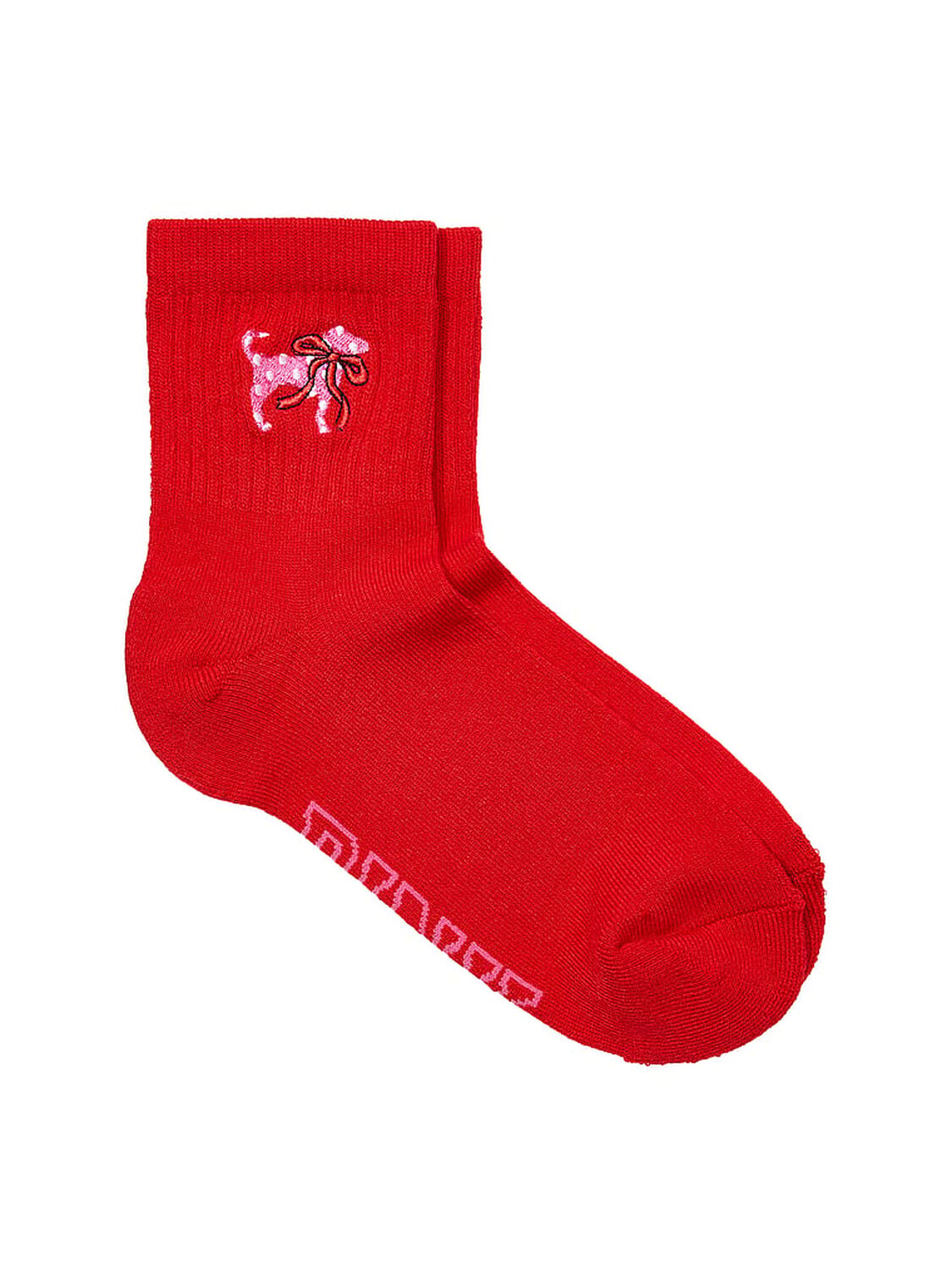 pink Pink 1-Pack Quarter Socks 1 of 2 