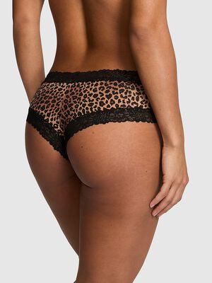 PINK Wink&trade; Lace-Trim Cotton Cheeky Panty