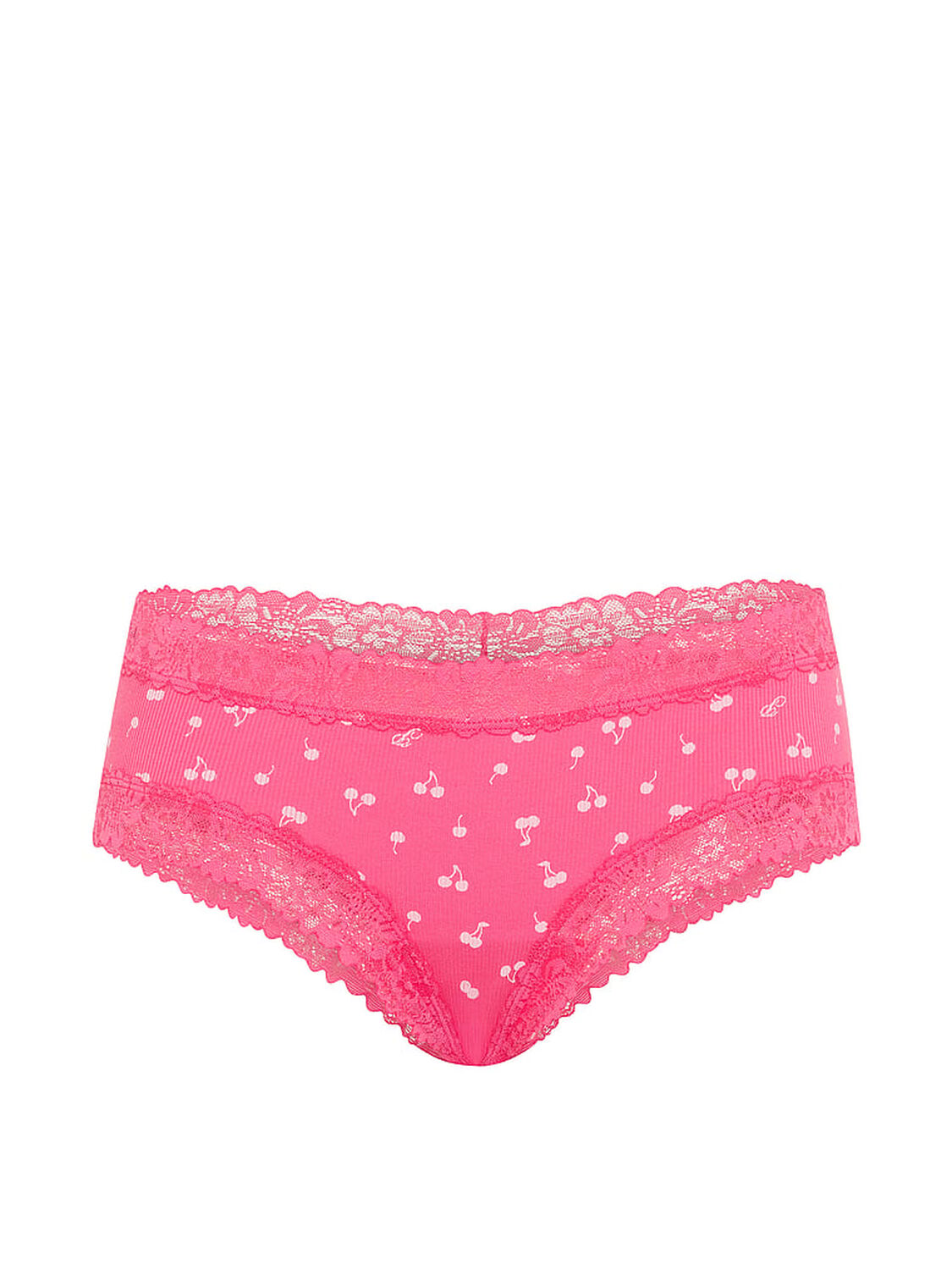 pink Pink PINK Wink&trade; Lace-Trim Cheeky Panty Love Me Pink Cherry Print 3 of 3 
