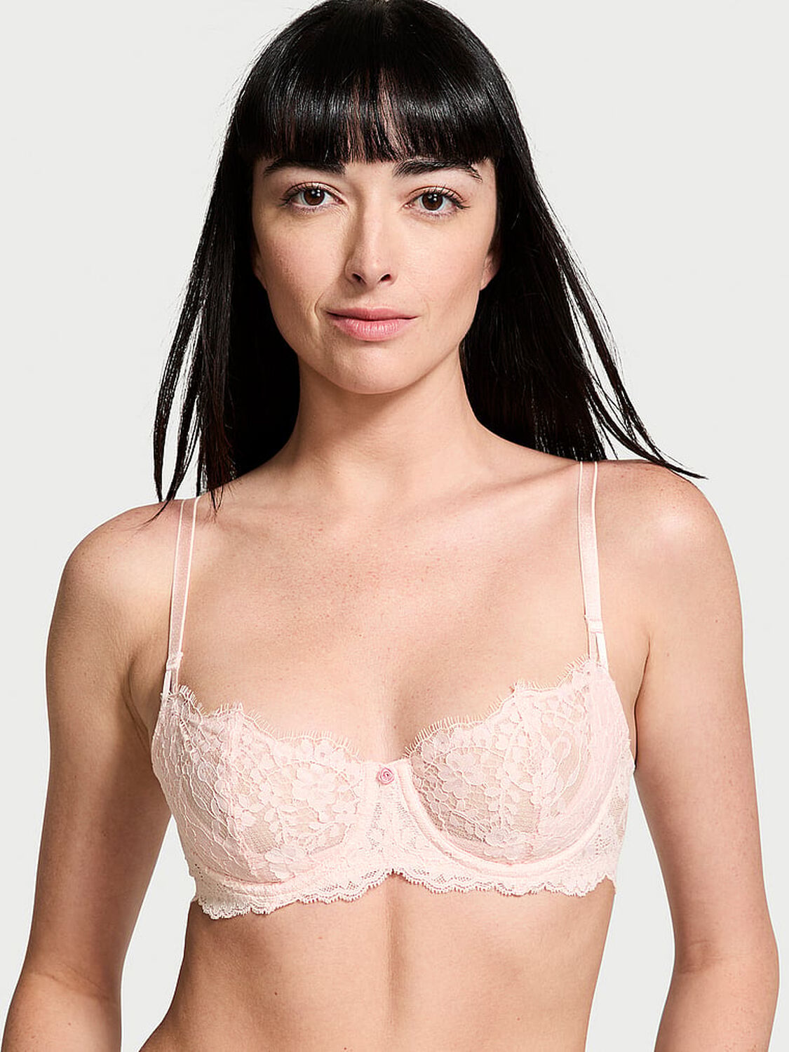 vs Dream Angels Wicked Unlined Lace Balconette Bra Purest Pink 5 of 5 