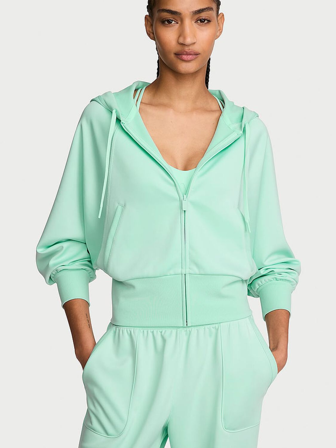 vs Vsx VSX Soft Jersey Hoodie Track Jacket Waterfall 1 of 3 
