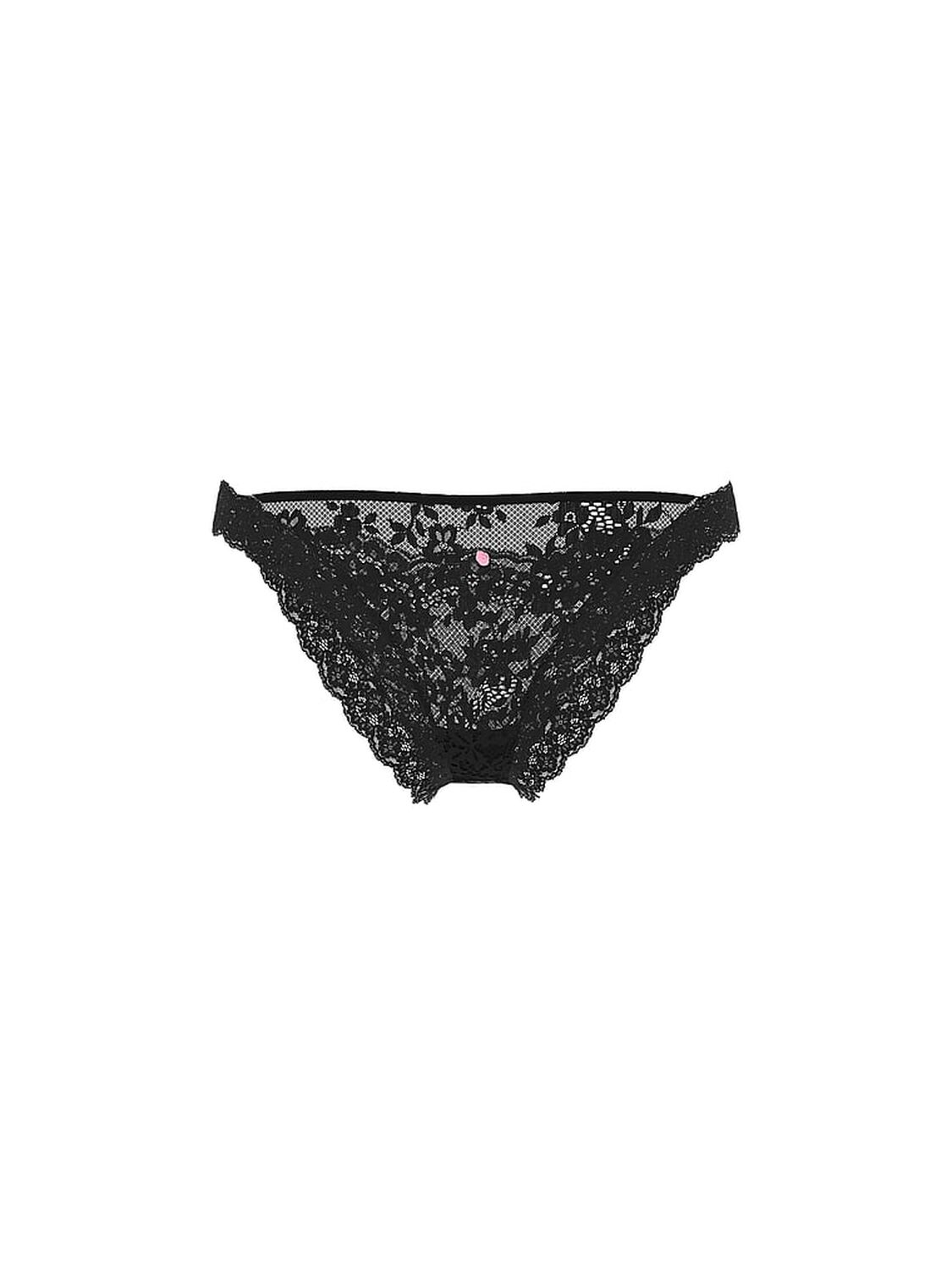 vs Dream Angels Lace Bikini Panty Black 1 of 3 