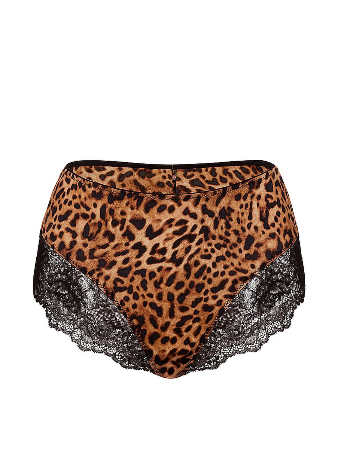 vs Very Sexy Smooth Lace-Trim High-Waist Brief Panty Leopard 3 of 3 