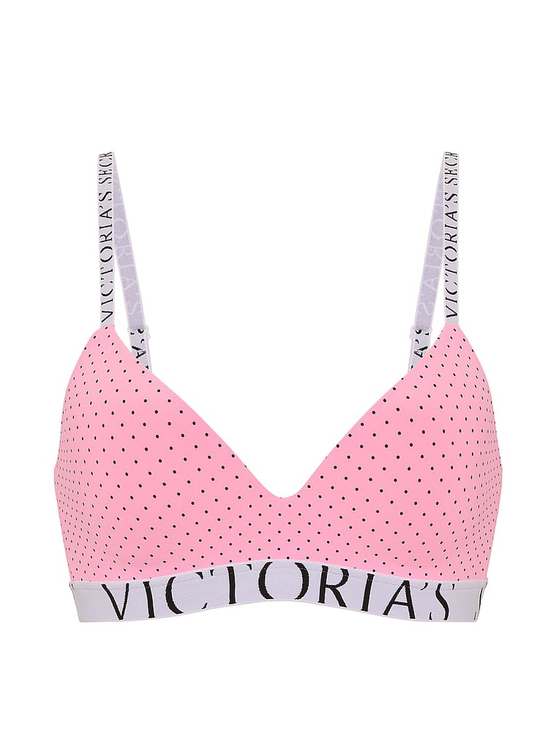 vs The T-Shirt The CoolBra&trade; Lightly Lined Wireless Pink Dots 3 of 3 