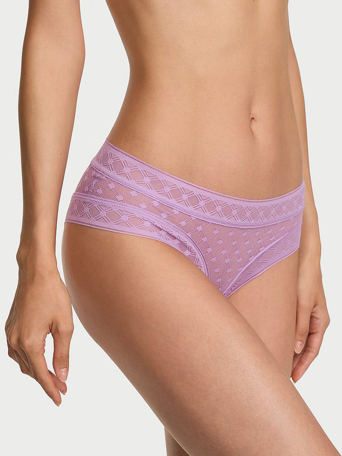 vs The Lacie Dot Geo Lace Cheeky Panty Candy Violet 1 of 3 