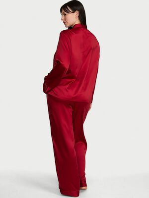 Signature Satin Long Pajama Set