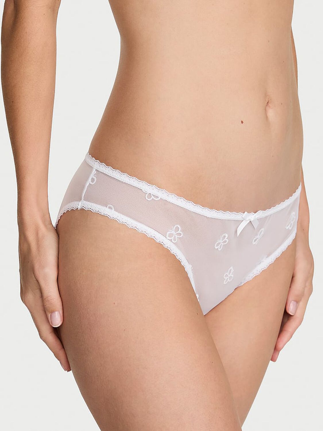 vs Dream Angels Butterfly Embroidery Mesh Bikini Panty 1 of 2 