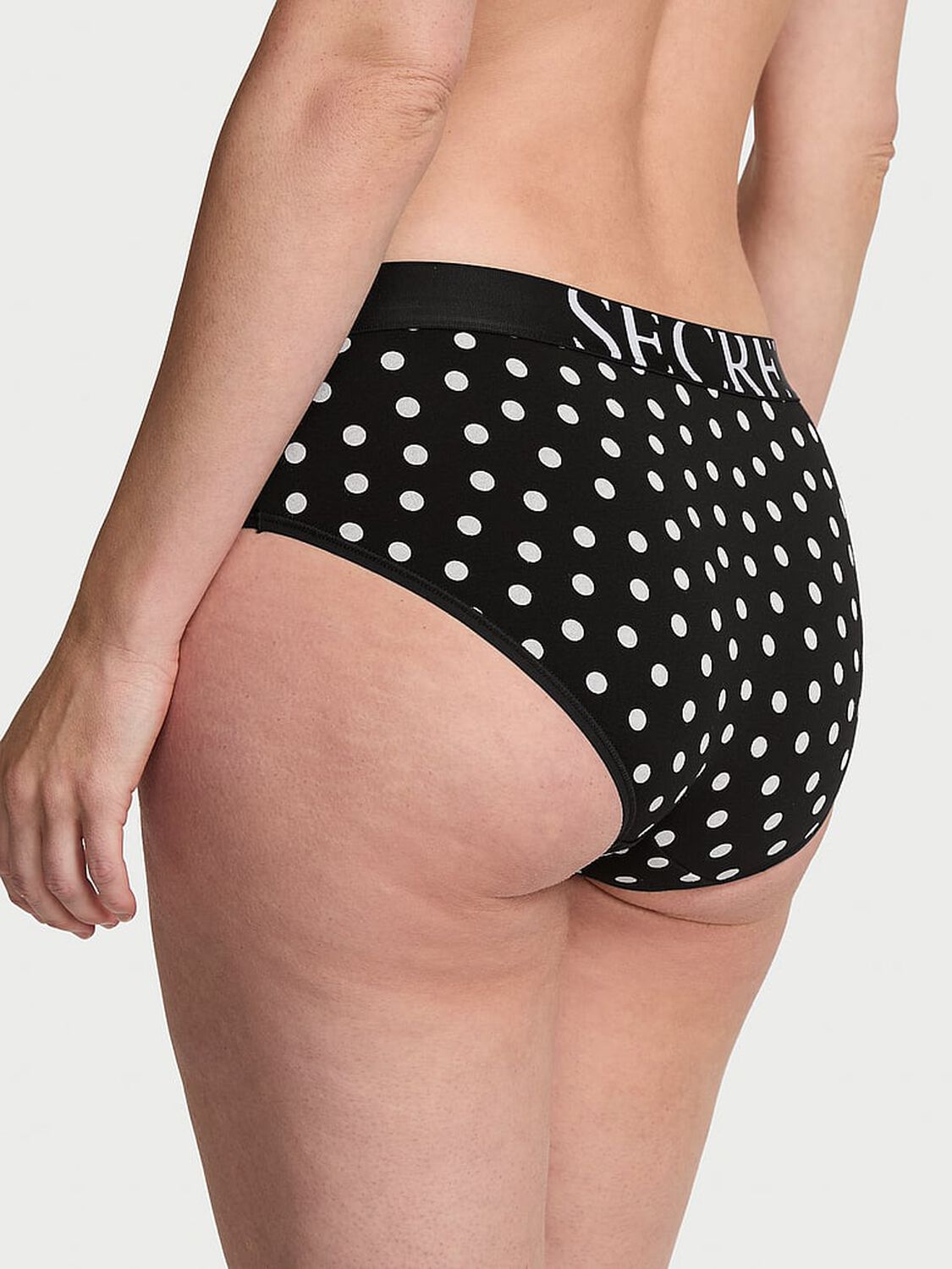 vs Cotton Exploded Logo Cotton Hiphugger Panty Black Dots 2 of 2 