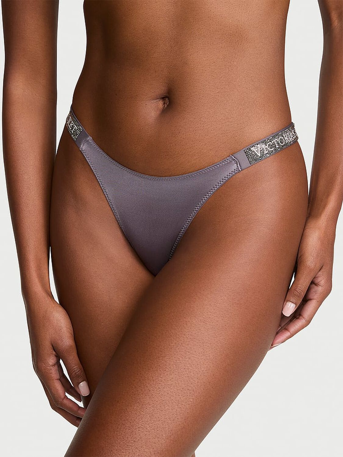 vs Very Sexy Shine Strap Brazilian Panty Tornado 1 of 3 