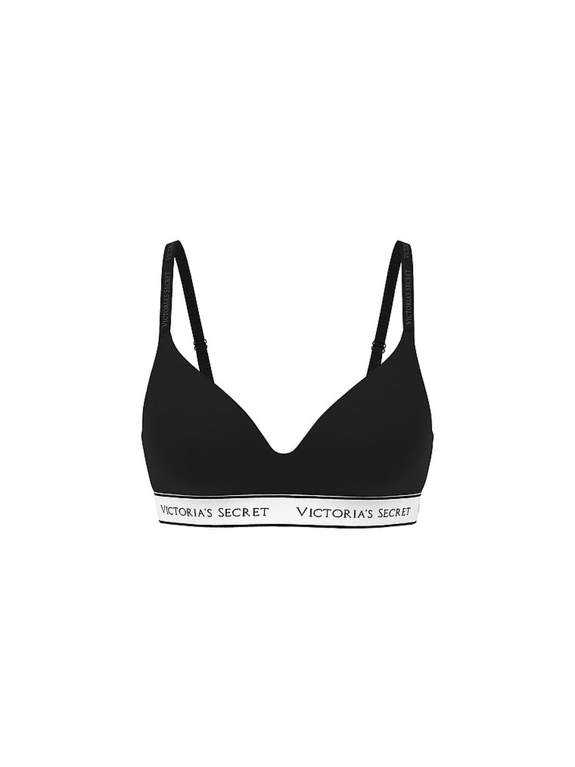 vs The T-Shirt Cotton Lightly Lined Wireless Bra Black 3 of 3 