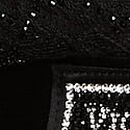 Lace Shine Logo Wireless Plunge Bralette, Black, swatch