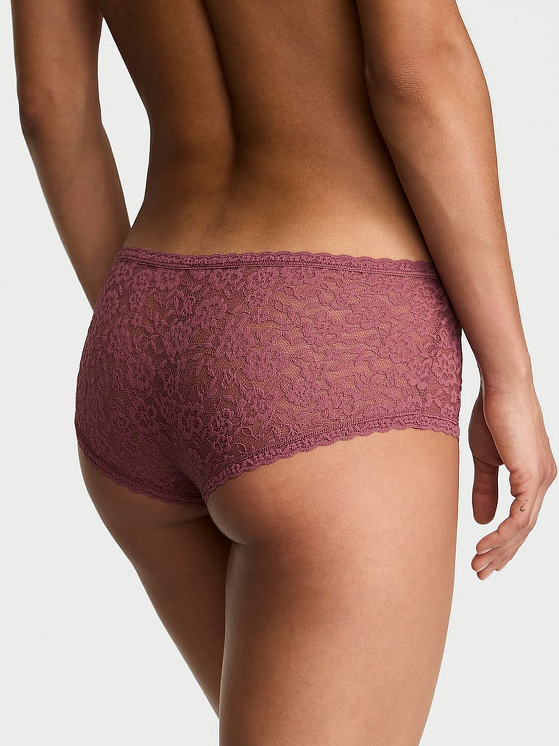 vs The Lacie Lace Low-Rise Boyshort Morning Rose 2 of 3 