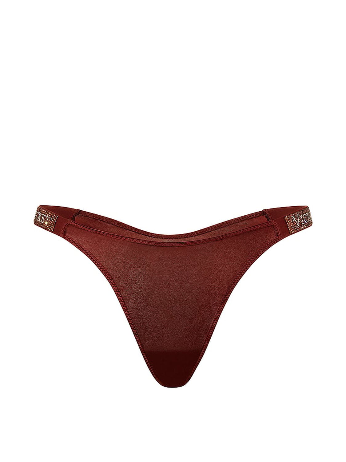 vs Very Sexy Shine Strap Thong Panty Dark Chili 3 of 3 