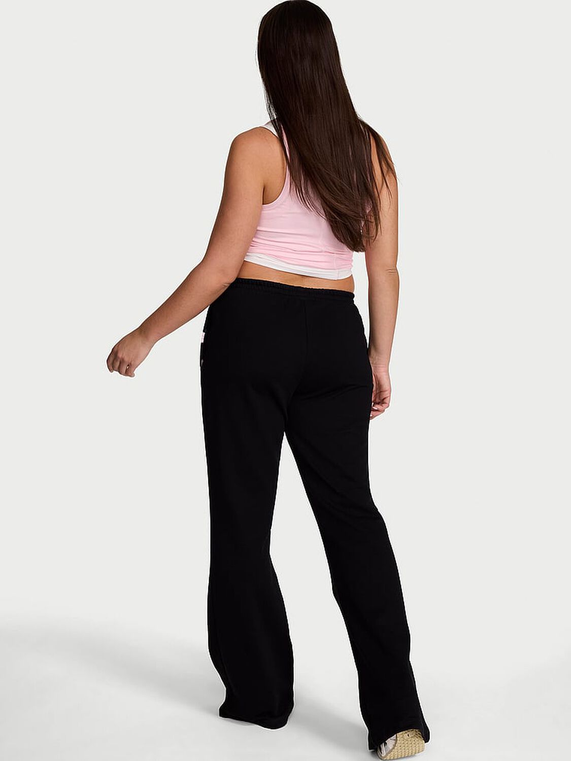 vs Angel Essentials Off-Duty Terry Flare Sweatpant Black 2 of 3 