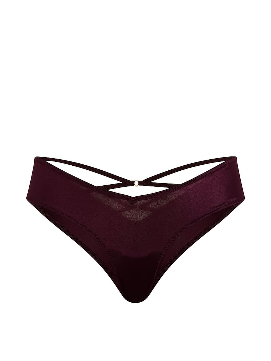vs Very Sexy Strappy-Back High-Leg Cheeky Panty Winter Wine 3 of 3 