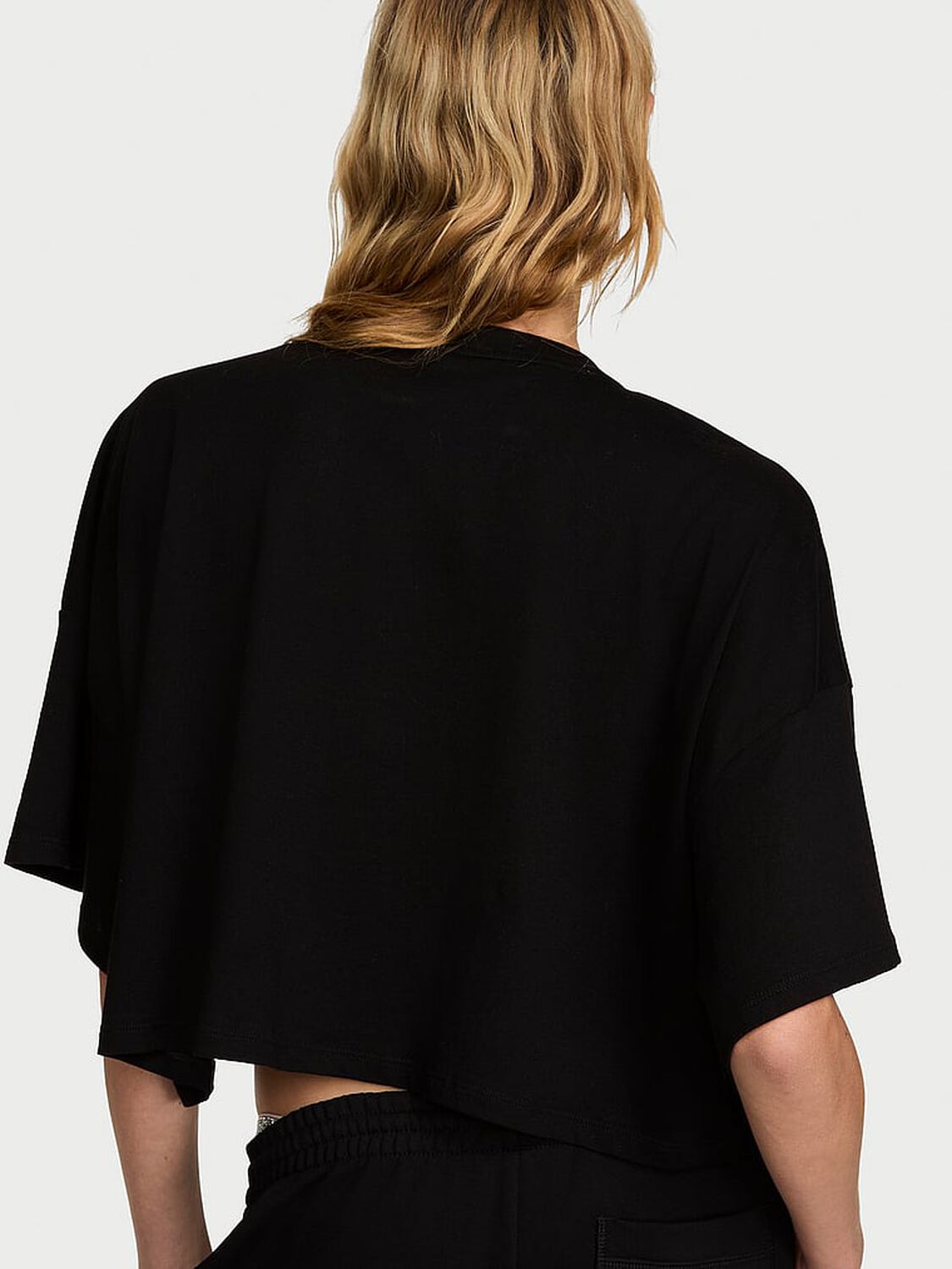 vs Angel Essentials 100% Cotton Oversized Crop Tee 2 of 3 