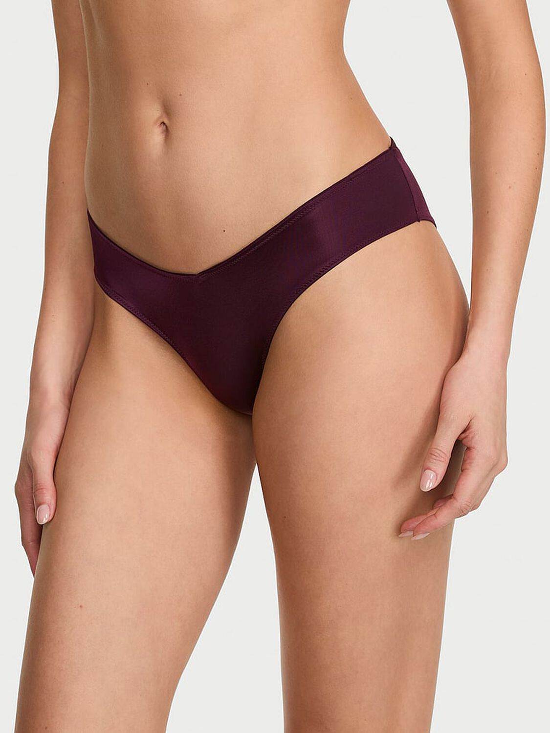 vs Very Sexy Strappy-Back High-Leg Cheeky Panty Winter Wine 1 of 3 