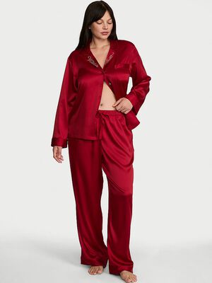 Signature Satin Long Pajama Set