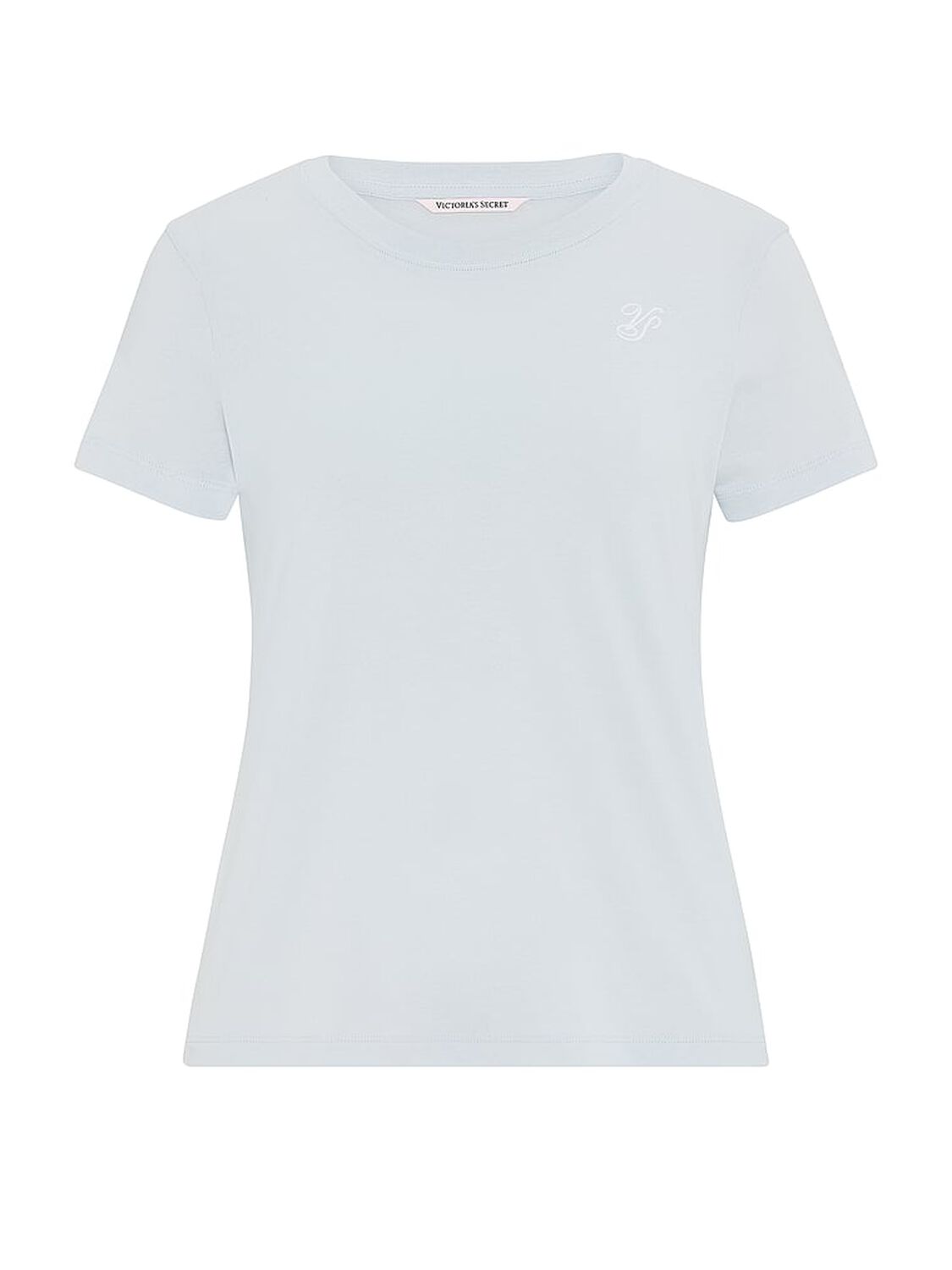 vs Victoria's Secret Mix & Match Sleep Perfect Cotton Tee Linen Blue 3 of 3 