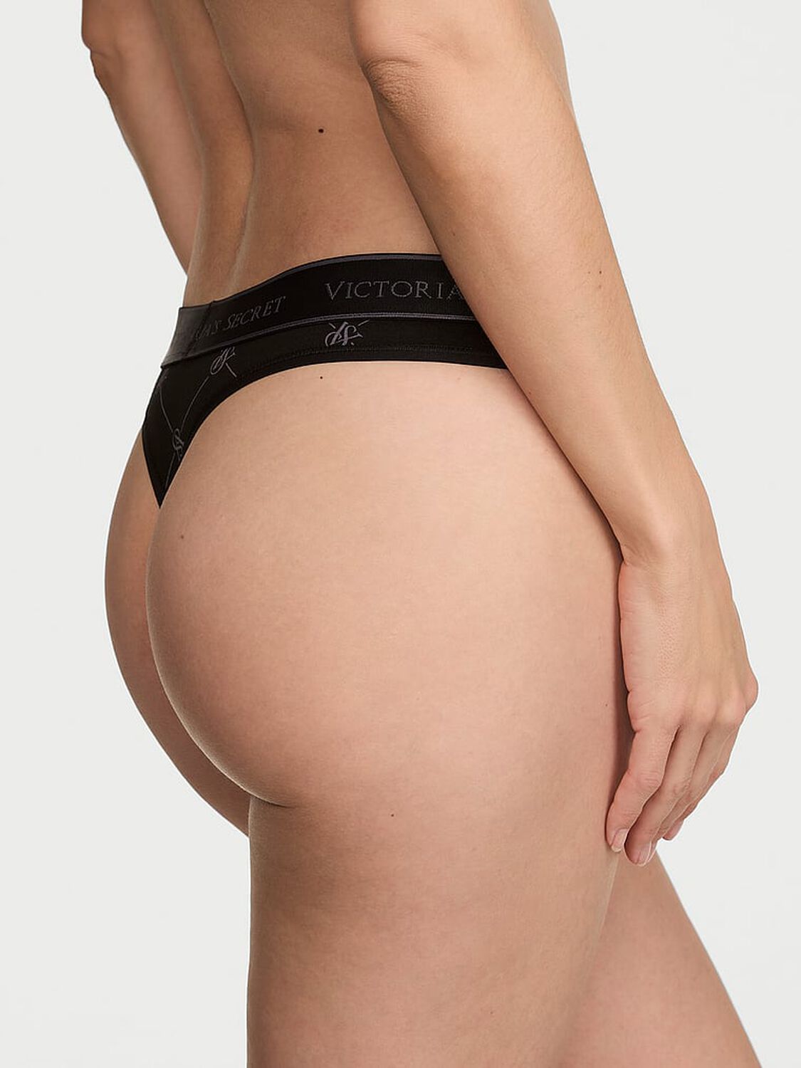 vs Cotton Logo Cotton Thong Panty Diamond Vs Lockup 2 of 2 