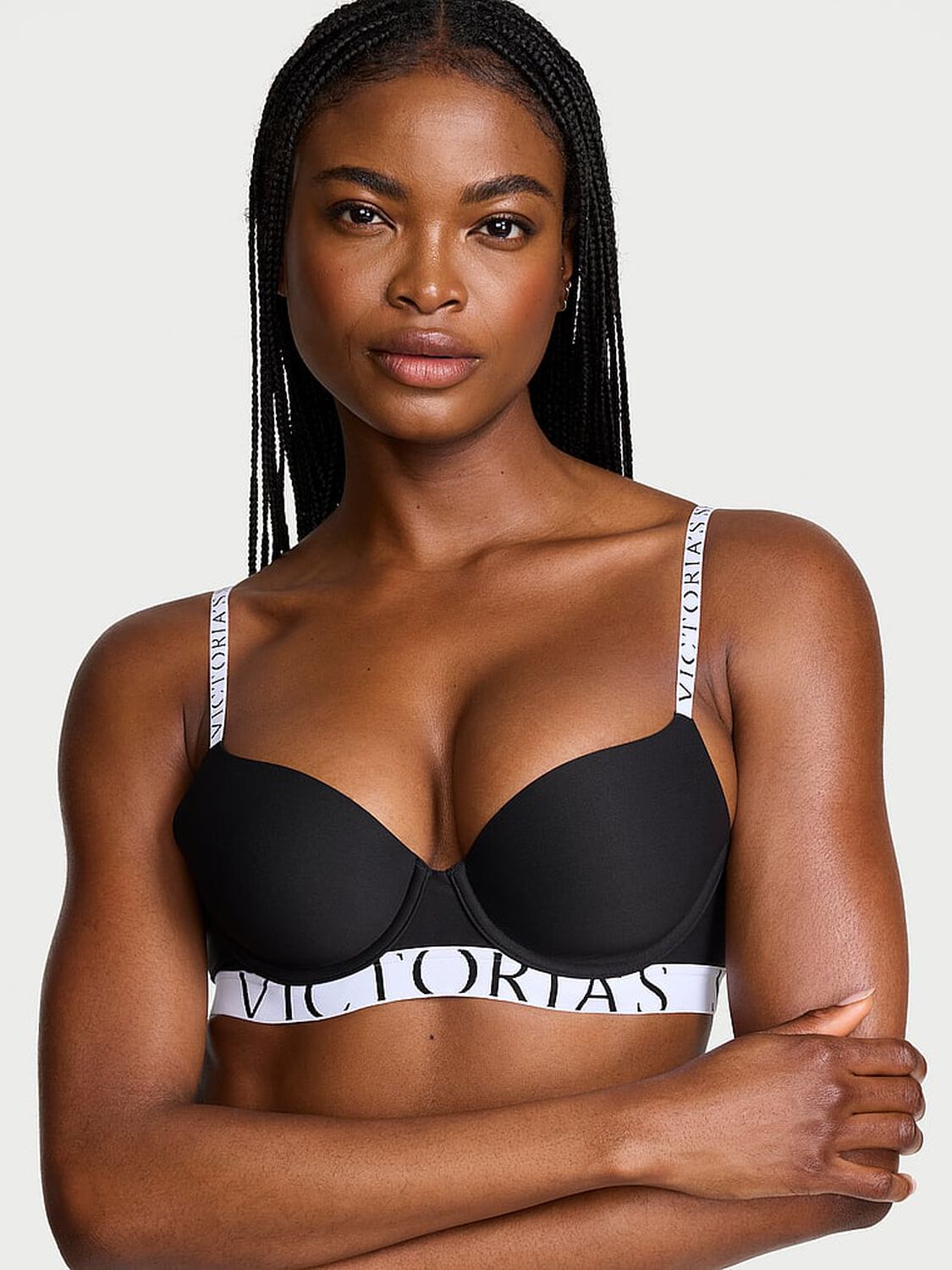 vs The T-Shirt The CoolBra&trade; Lightly Lined Demi Black 1 of 2 
