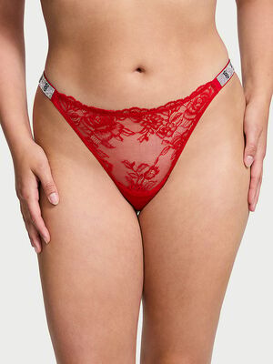 Shine Strap Rose Lace Panty