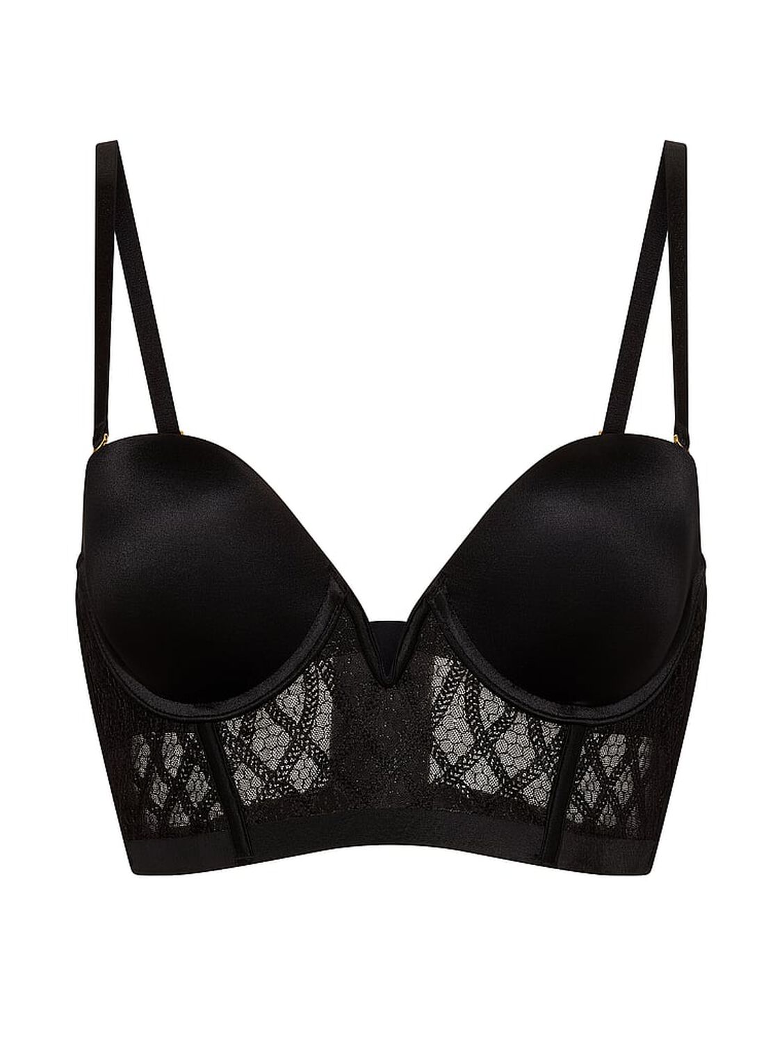 vs Very Sexy Viper Embroidery Push-Up Crop Corset Top Black Viper 3 of 3 