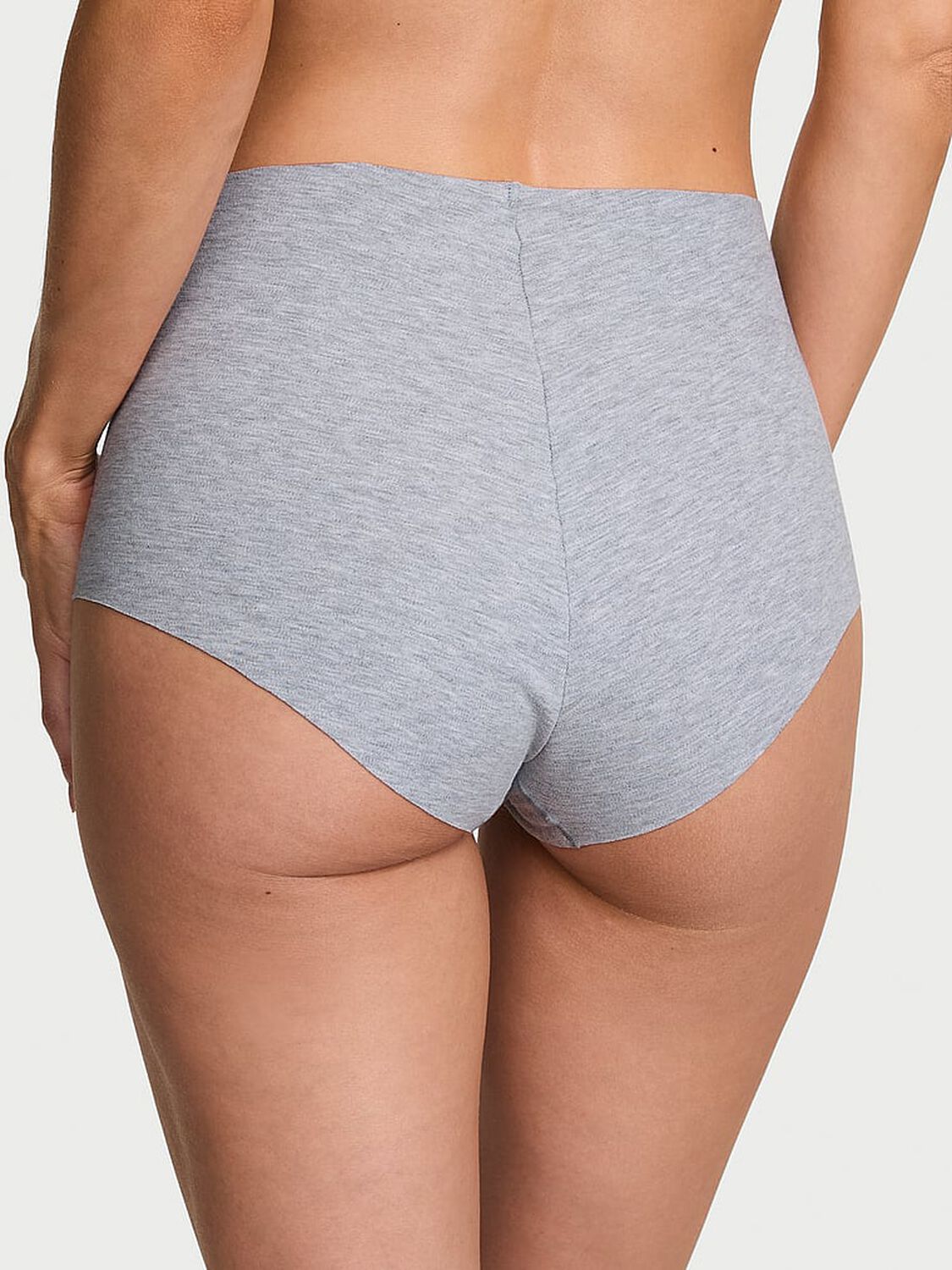 vs No-Show No-Show Cotton High-Waist Brief Panty Heather Grey 2 of 3 
