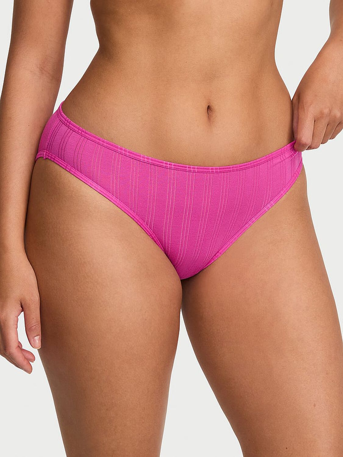 vs Victoria's Secret SoSoft&trade; Modal Ultra-Fine Bikini Panty Pink Fire 1 of 2 