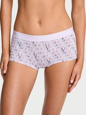 Logo Cotton Boyshort Panty
