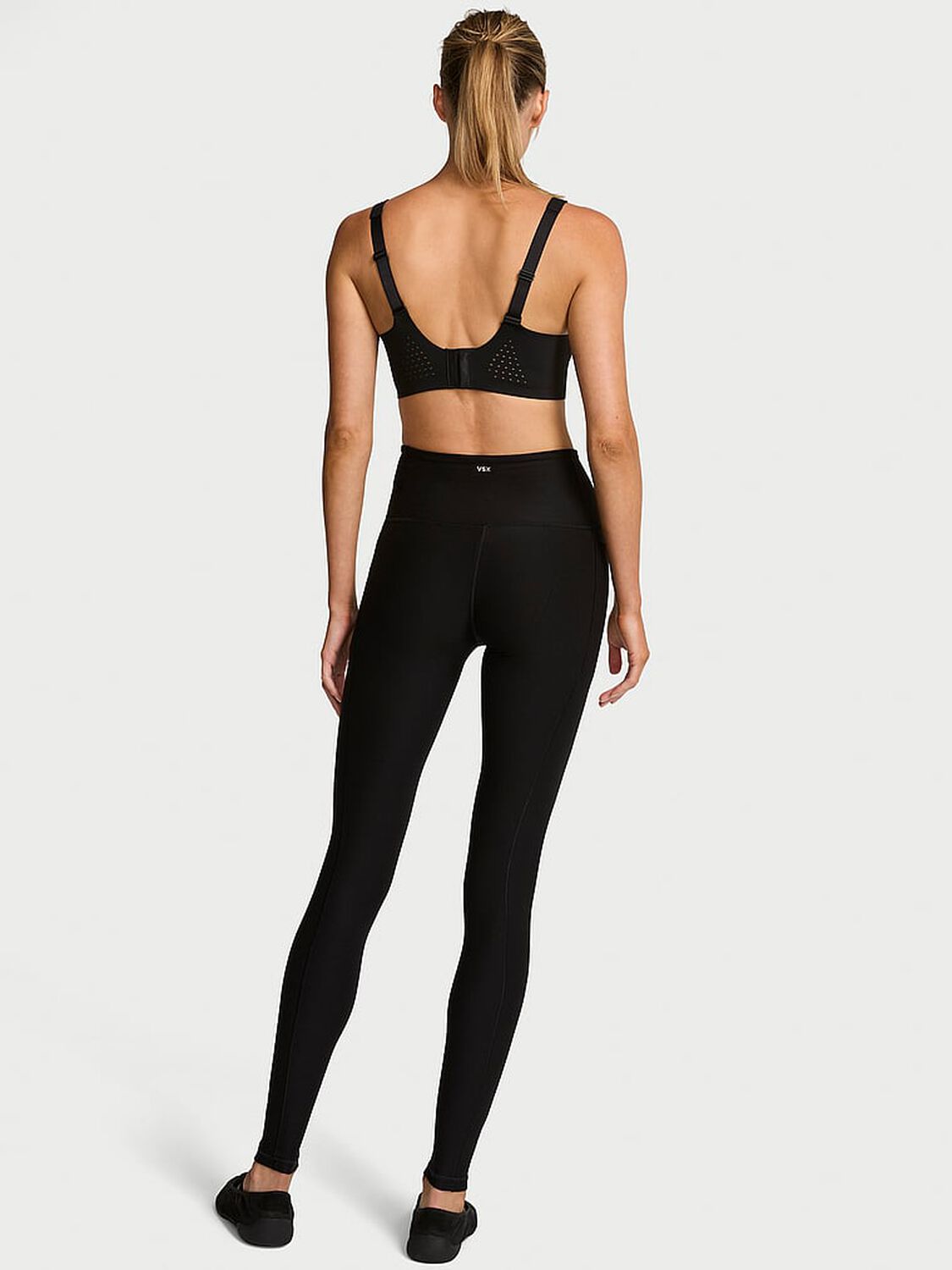 vs Vsx VSX New Essential High-Rise Pocket Legging Heather Black 2 of 2 