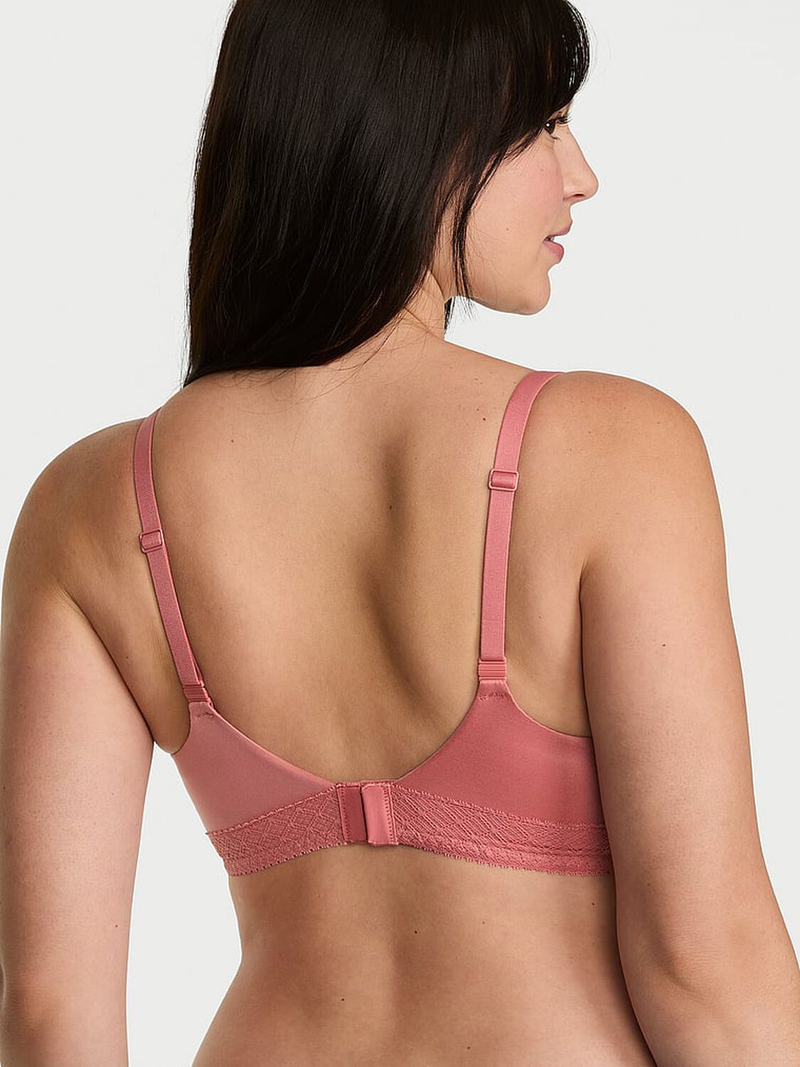 vs Body By Victoria Perfect Shape Lace-Trim Push-Up Bra Rose Dust 2 of 4 