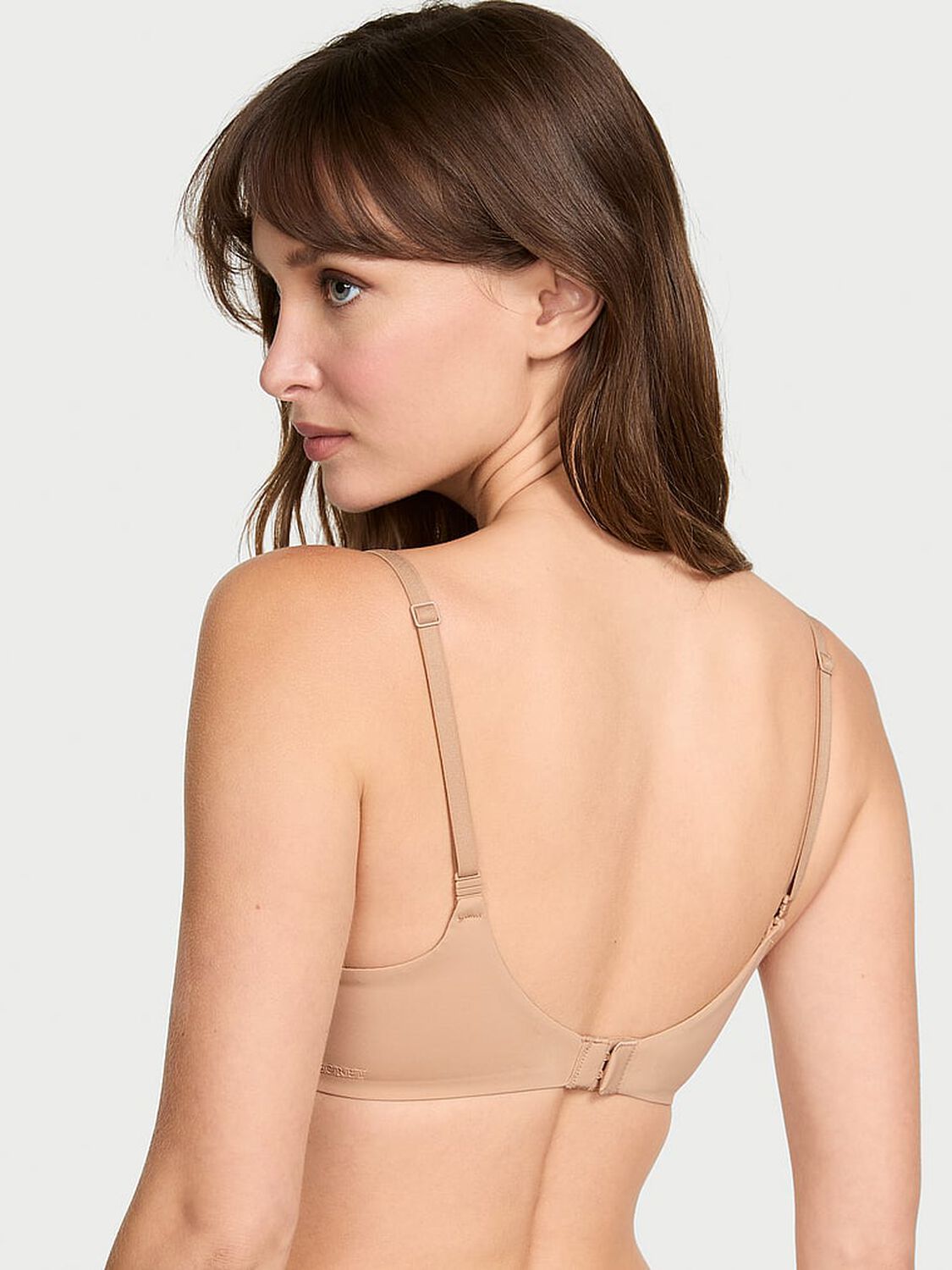 vs Body By Victoria FlexFactor Lightly Lined Plunge Demi Bra Praline 2 of 4 