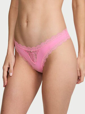 Lace-Trim Thong Panty