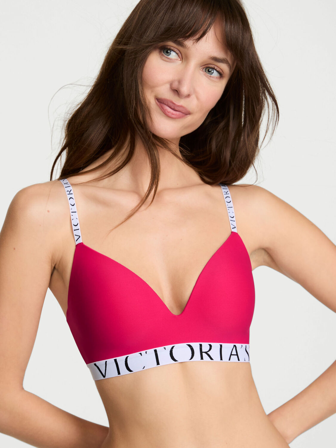 vs The T-Shirt The CoolBra&trade; Lightly Lined Wireless Vibrant Fuchsia 4 of 5 