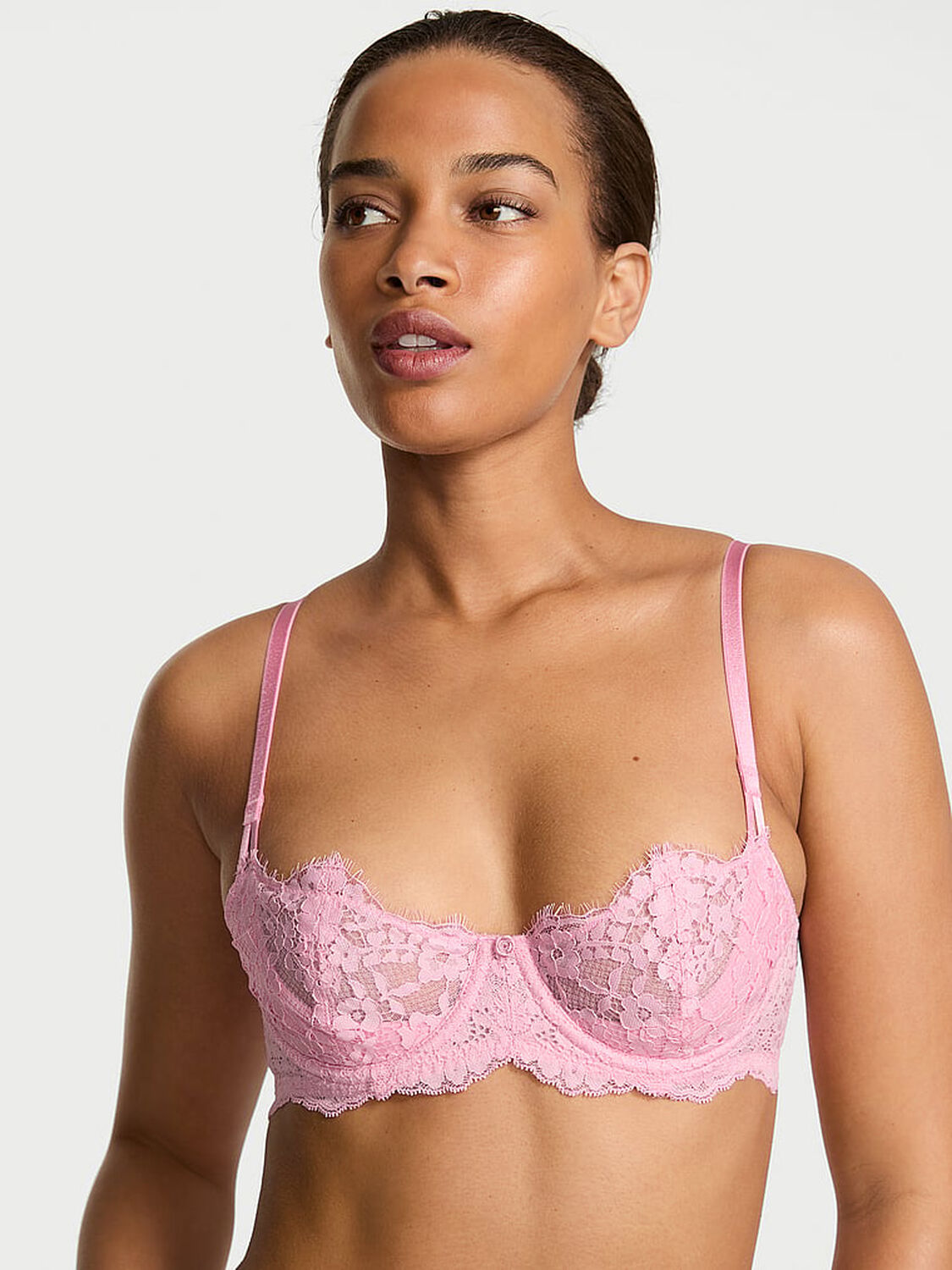 vs Dream Angels Wicked Unlined Lace Balconette Bra 1 of 3 