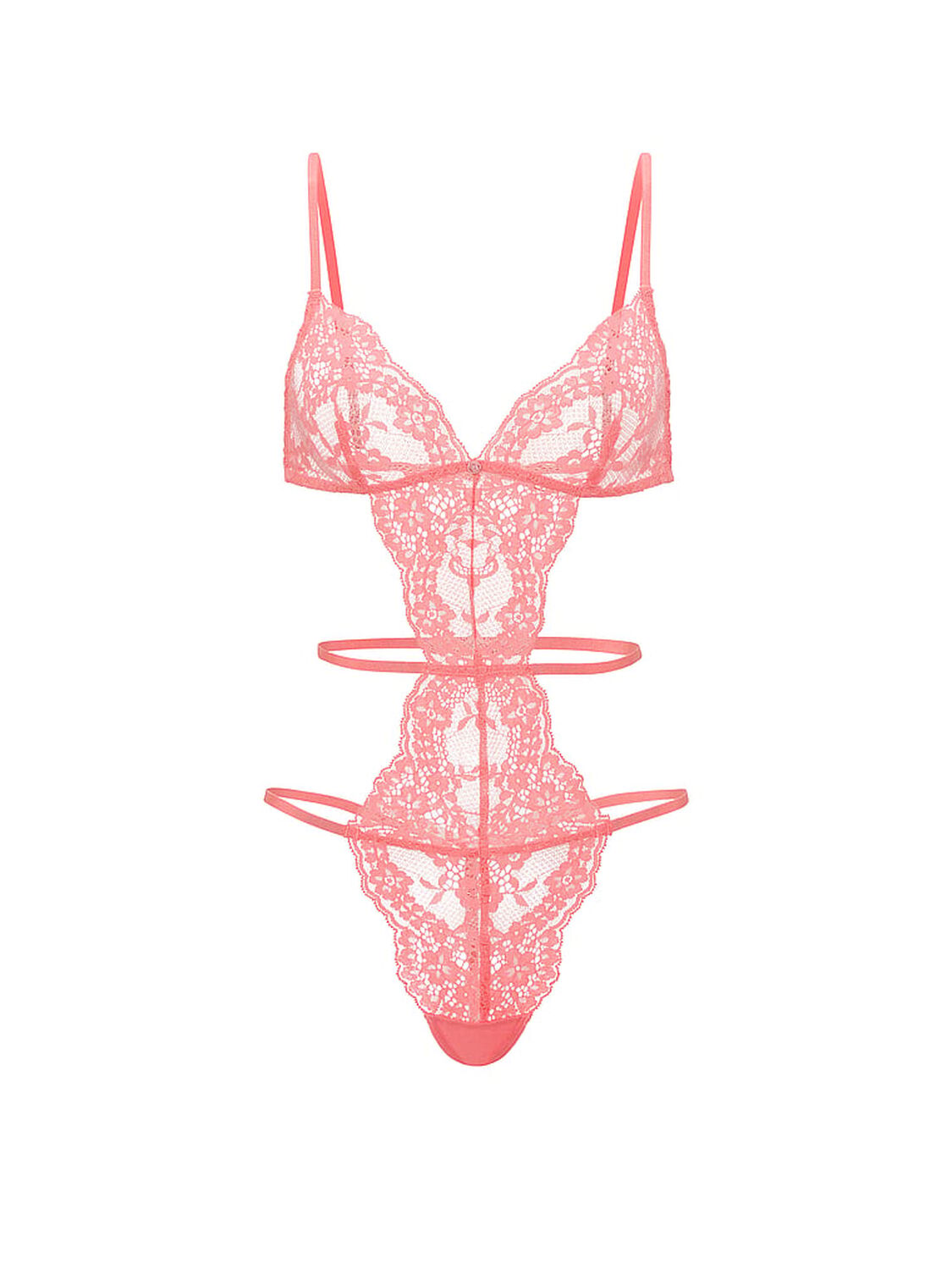 vs Dream Angels Dare to Dream Lace Strappy Triangle Teddy 3 of 3 